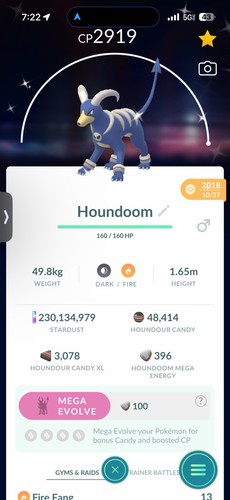 Shiny houndoom 2018 2020 lvl - houndoom, 2018-2020