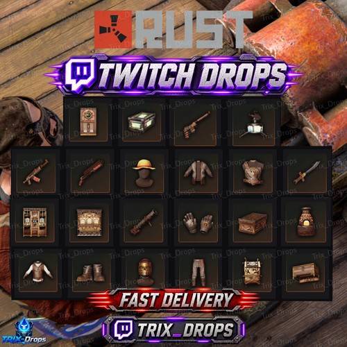 Rust twitch drops - drops, -round