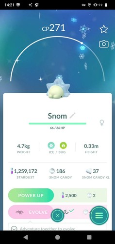 Pokemon shiny snom a d - snom,