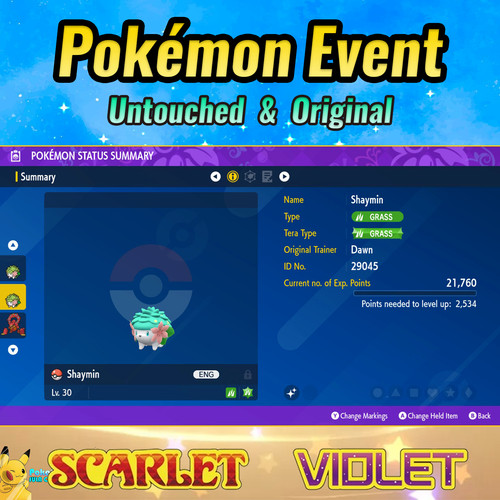 Shiny shaymin evento - ✨shiny, 💚evento